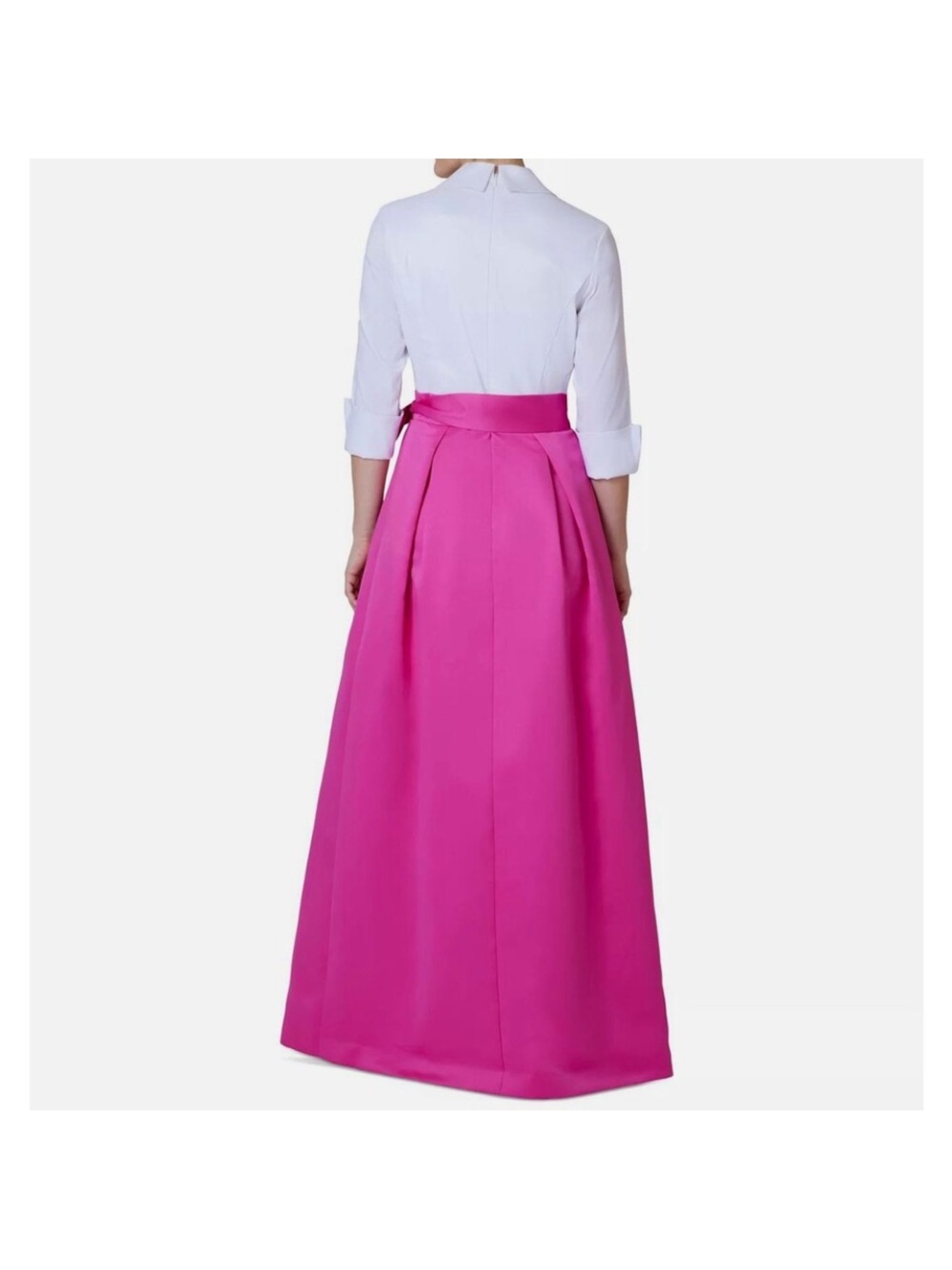 Jessica Howard Vibrant Pink Maxi Skirt with Wide Waistband